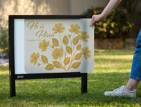 He is Risen Yardsy Sign - Interchangeable