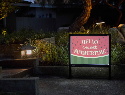 Hello Sweet Summertime Yardsy Sign - Flat Feet