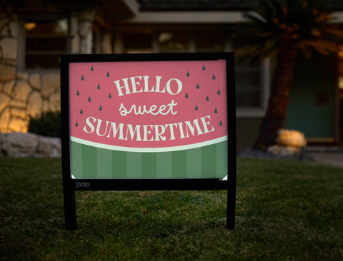 Hello Sweet Summertime Yardsy Sign - Hero