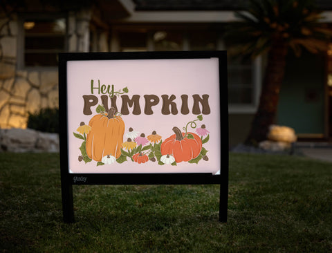 Hey Pumpkin Yardsy Sign - Hero