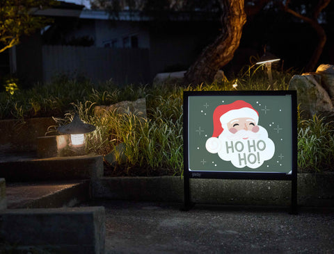 Ho Ho Ho! Santa Yardsy Sign - Flat Feet