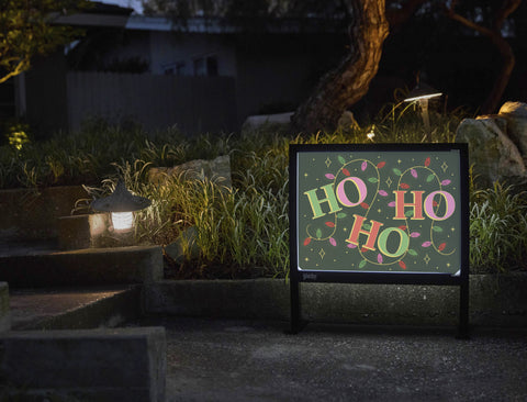 Ho Ho Ho Yardsy Sign - Flat Feet