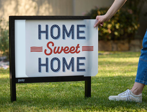 Home Sweet Home Yardsy Sign - Interchangeable