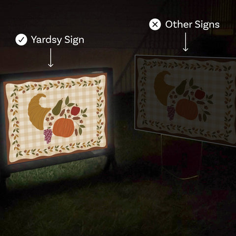 The Only Light Up Yard Sign