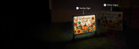 The Only Light Up Yard Sign