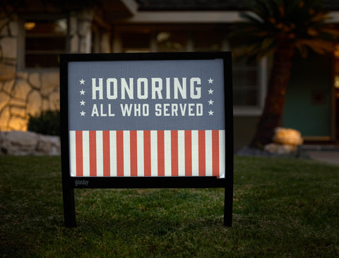Honoring All Who Served Yardsy Sign - Hero