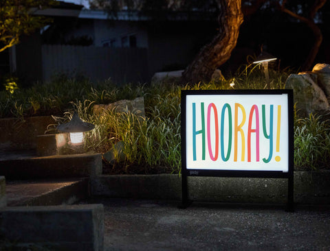 Hooray Yardsy Sign - Flat Feet