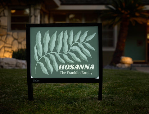 Hosanna Branch Custom Yardsy Sign - Hero