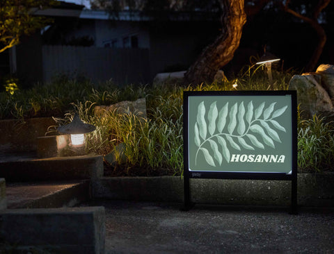 Hosanna Branch Yardsy Sign - Flat Feet