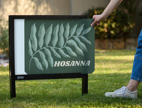 Hosanna Branch Yardsy Sign - Interchangeable