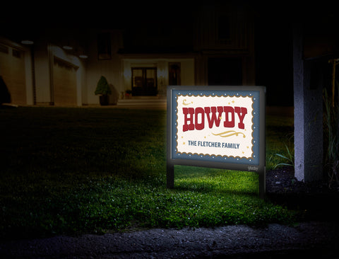 Howdy Custom Yardsy Sign