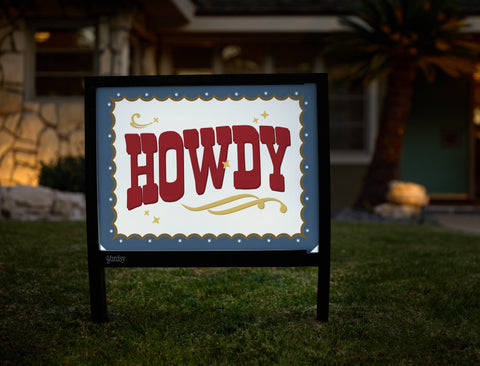 Howdy Yardsy Sign - Hero