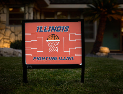 Illinois Basketball Yardsy Sign - Hero