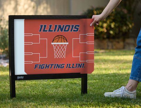 Illinois Basketball Yardsy Sign - Interchangeable