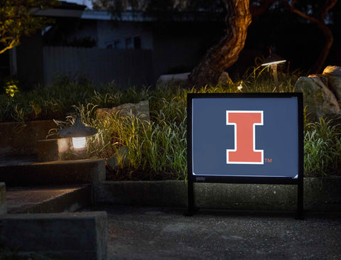 Illinois Primary Mark Blue Yardsy Sign - Flat Feet