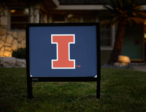 Illinois Primary Mark Blue Yardsy Sign - Hero