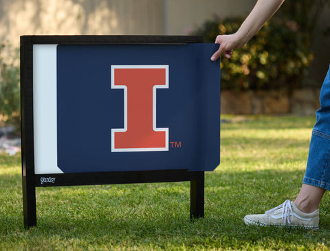 Illinois Primary Mark Blue Yardsy Sign - Interchangeable