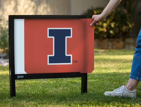 Illinois Primary Mark Orange Yardsy Sign - Interchangeable