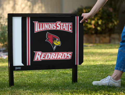 Illinois State Redbirds Head Black Yardsy Sign - Interchangeable