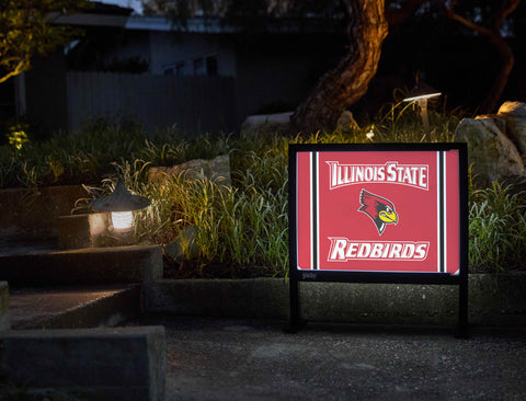 Illinois State Redbirds Head Red Yardsy Sign - Flat Feet