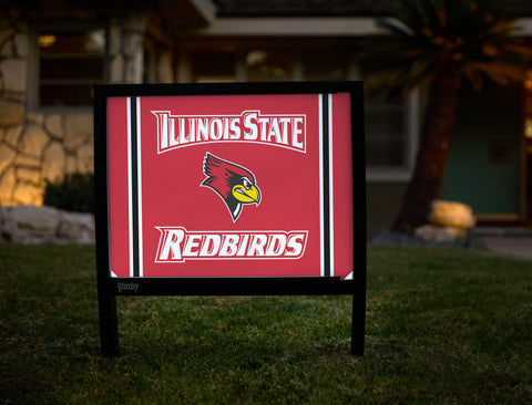 Illinois State Redbirds Head Red Yardsy Sign - Hero