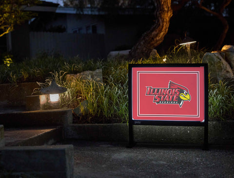 Illinois State Redbirds Red Yardsy Sign - Flat Feet