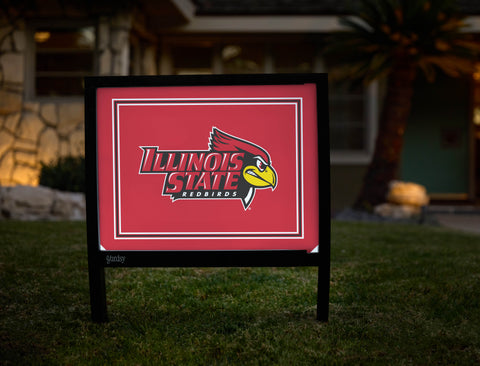 Illinois State Redbirds Red Yardsy Sign - Hero