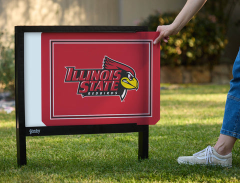 Illinois State Redbirds Red Yardsy Sign - Interchangeable