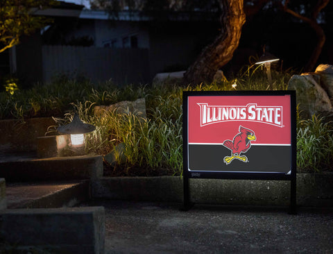 Illinois State Reggie Redbird Red Yardsy Sign - Flat Feet
