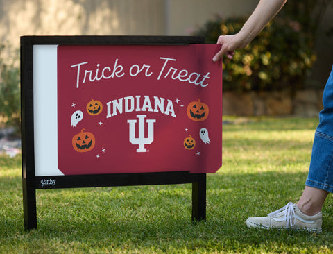 Indiana University Halloween Trick Or Treat Yardsy Sign - Interchangeable