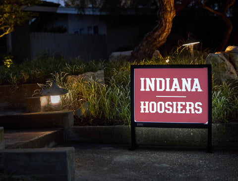 Indiana University Hoosiers Crimson Yardsy Sign - Flat Feet