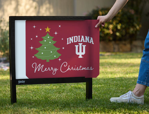 Indiana University Merry Christmas Yardsy Sign - Interchangeable