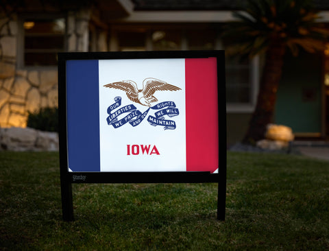 Iowa State Flag Yardsy Sign - Hero
