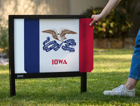 Iowa State Flag Yardsy Sign - Interchangeable