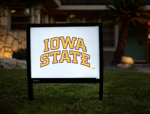 Iowa State Arc White Yardsy Sign - Hero
