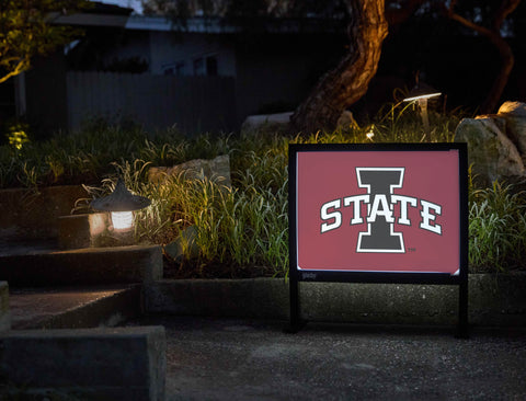 Iowa State Black Logo Yardsy Sign - Flat Feet