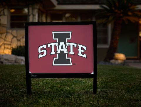 Iowa State Black Logo Yardsy Sign - Hero