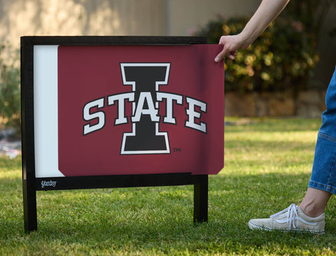Iowa State Black Logo Yardsy Sign - Interchangeable