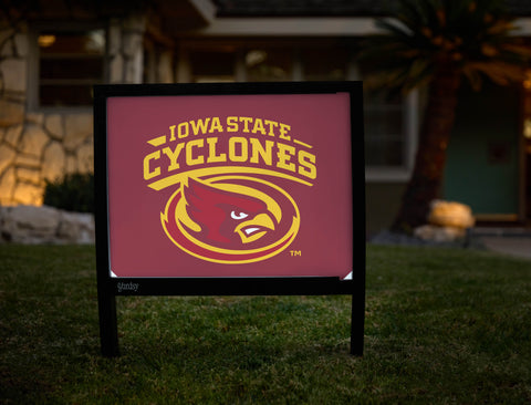 Iowa State Cyclones Red Yardsy Sign - Hero