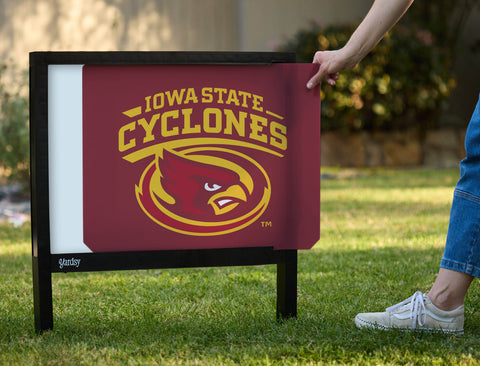 Iowa State Cyclones Red Yardsy Sign - Interchangeable