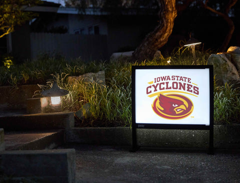 Iowa State Cyclones White Yardsy Sign - Flat Feet