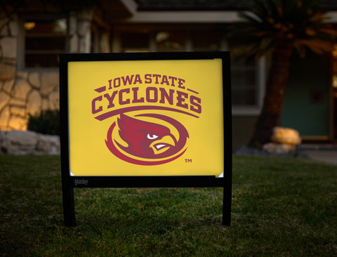 Iowa State Cyclones Yellow Yardsy Sign - Hero