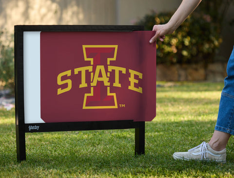 Iowa State Dark Red Yardsy Sign - Interchangeable