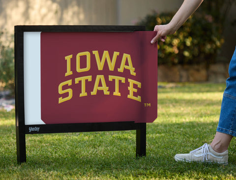 Iowa State Red Arc Yardsy Sign - Interchangeable