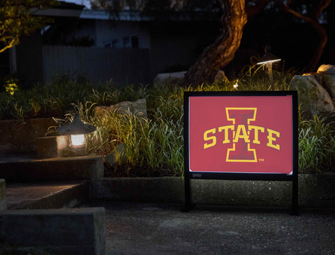Iowa State Red Logo Yardsy Sign - Flat Feet