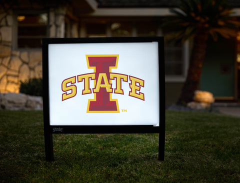 Iowa State White Logo Yardsy Sign - Hero