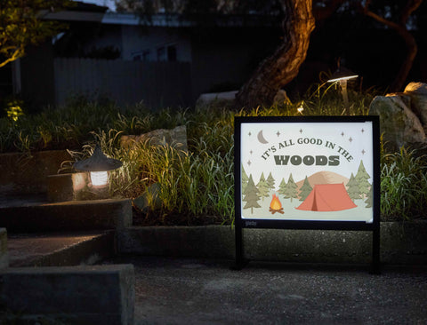 It's All Good In The Woods Yardsy Sign - Flat Feet