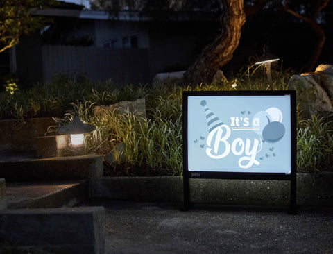 Its A Boy Yardsy Sign - Flat Feet