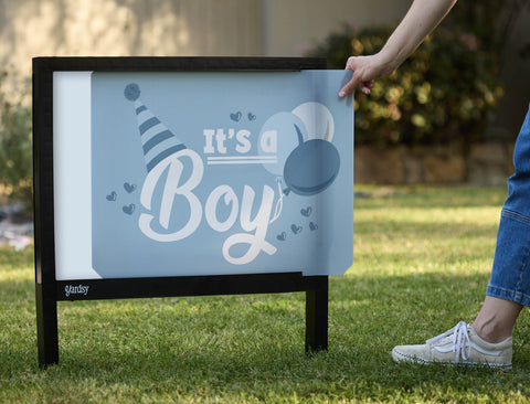 Its A Boy Yardsy Sign - Interchangeable