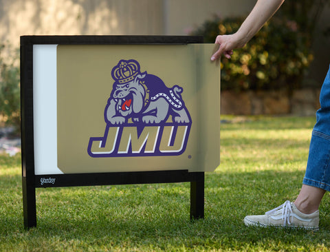 JMU Duke Dog Combo Gold Yardsy Sign - Interchangeable